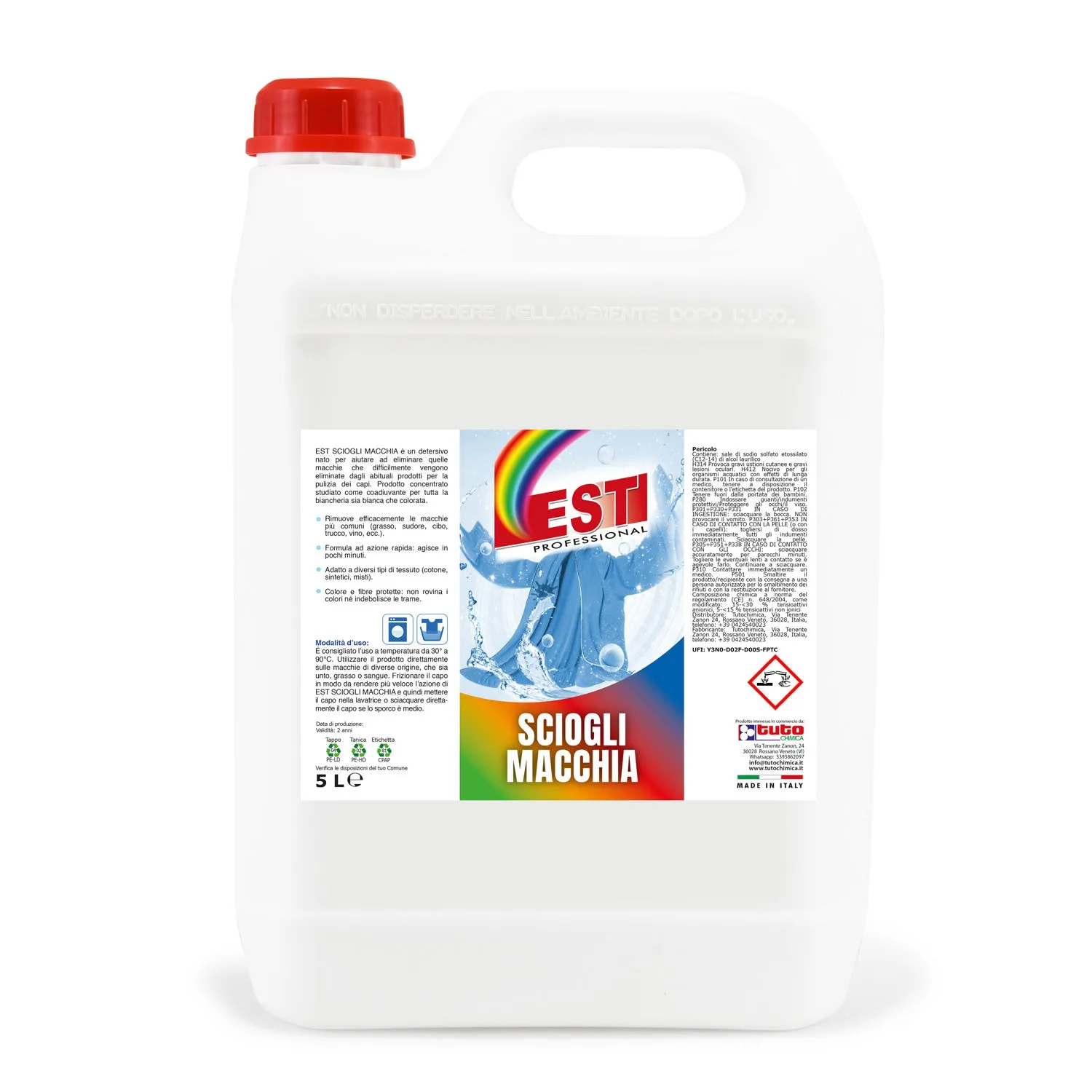Est scioglimacchia liquido concentrato 500 ml bianchi e colorati