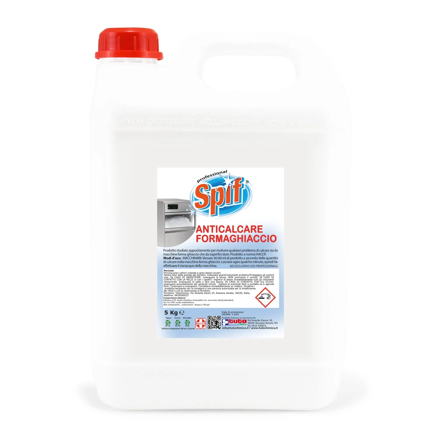 Tuto Chimica Spif Anticalcareo macchine ghiaccio 1 kg