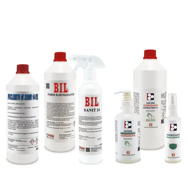 Tuto Chimica Kit Igienizzante kit pulizia 4 pezzi mani superfici