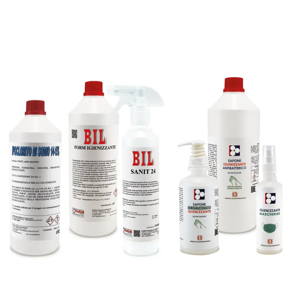Tuto Chimica Kit Igienizzante kit pulizia 4 pezzi mani superfici