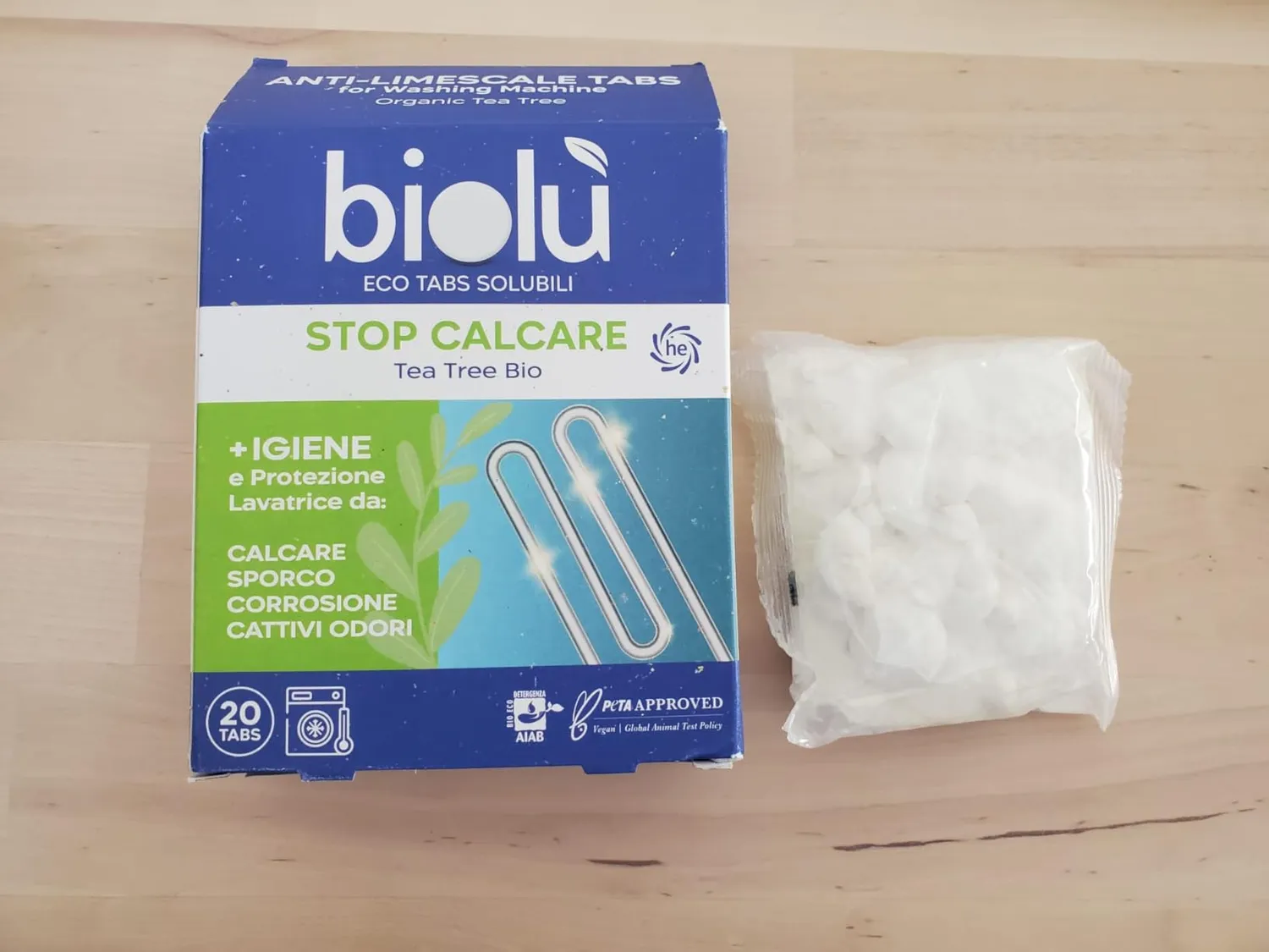 Biolù Eco Tabs Anticalcare Lavatrice 20 tabs tea tree