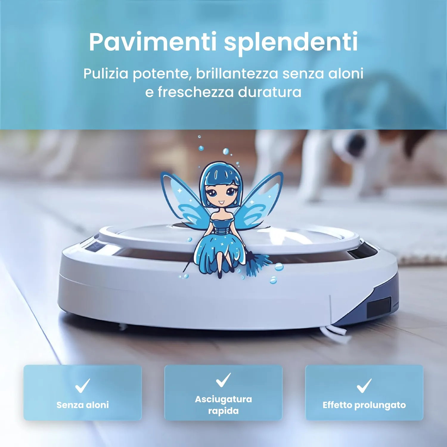 Shiny Robot Freschezza detergente lavapavimenti 750ml