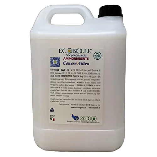 Ecobolle Cenere Attiva kit bucato detersivo+ammorbidente 10kg