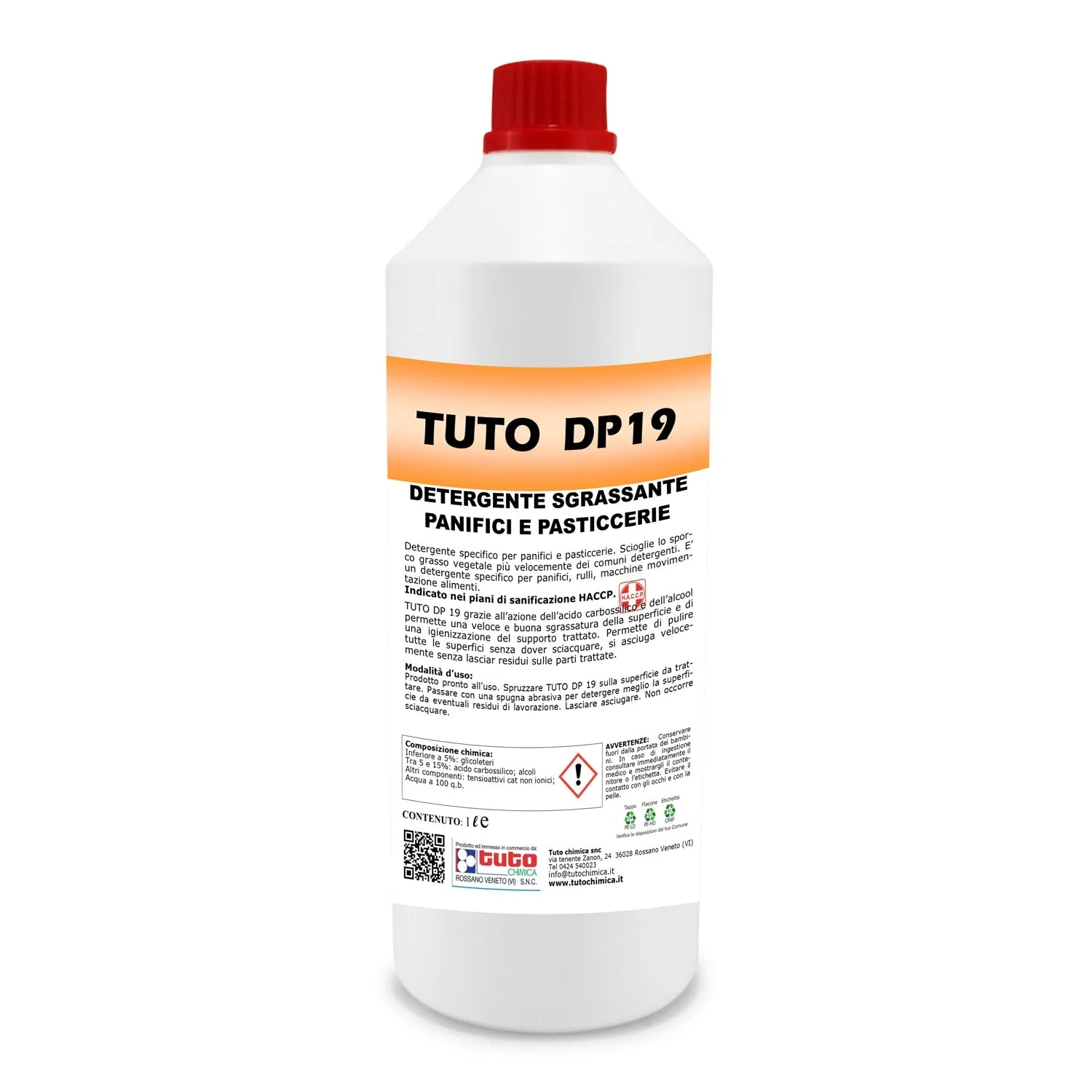 Tuto Chimica DP 19 detergente panifici 1 L senza risciacquo