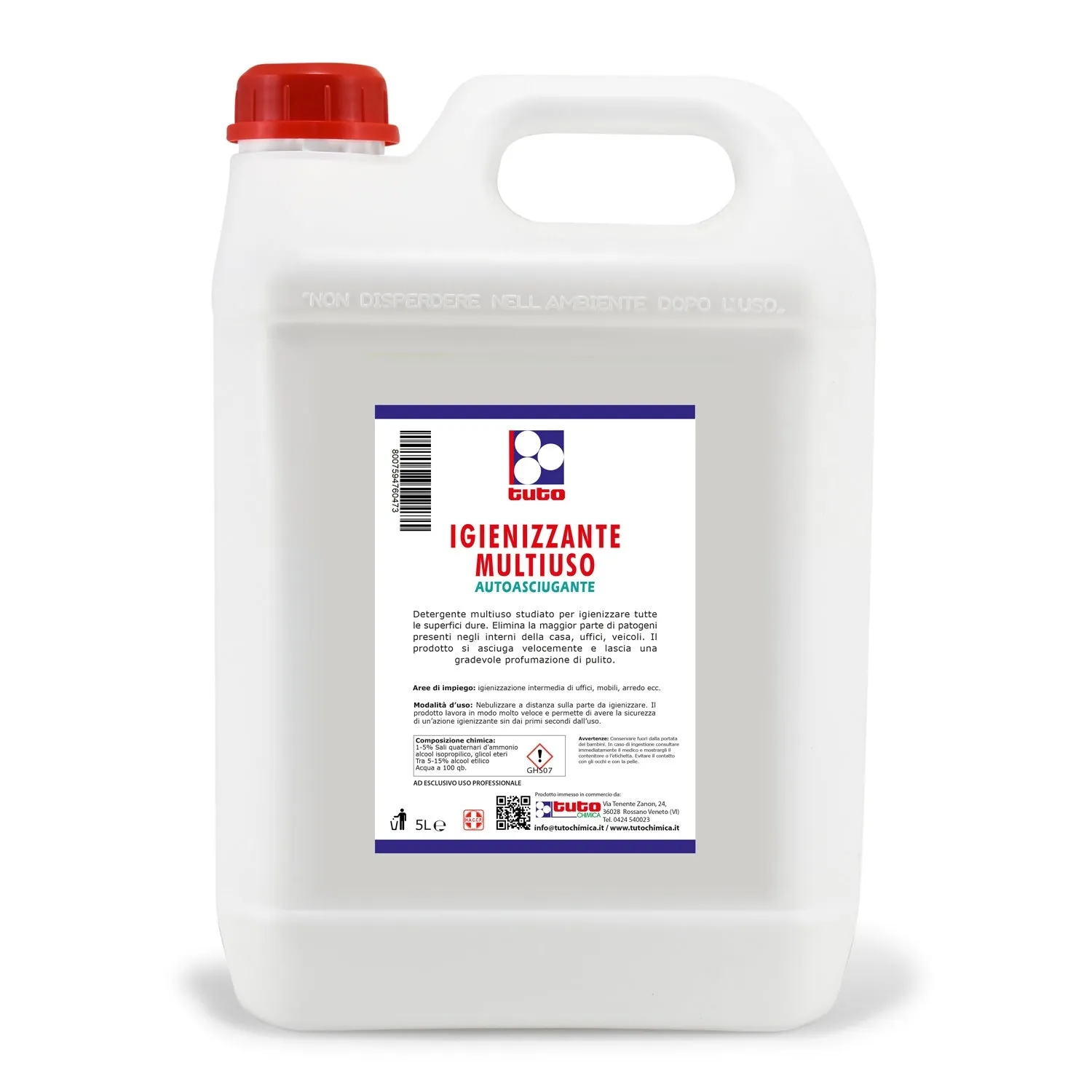 Tuto Chimica Igienizzante Multiuso Autoasciugante 500 ml Spray