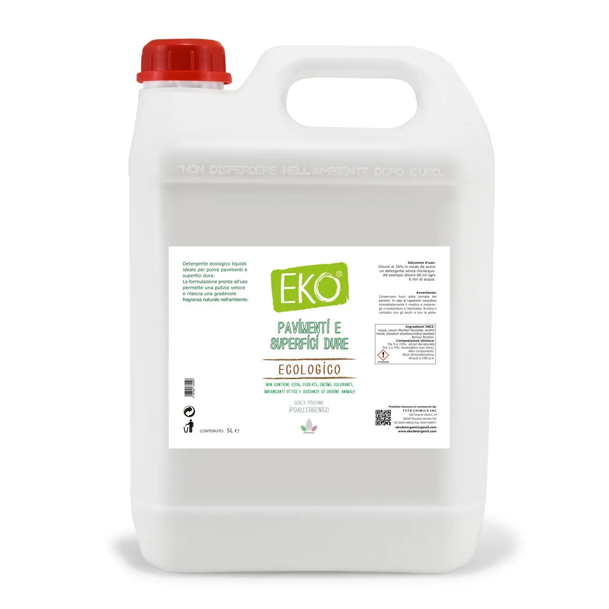 Tuto Chimica Eko detergente pavimenti 500ml menta limone ecologico