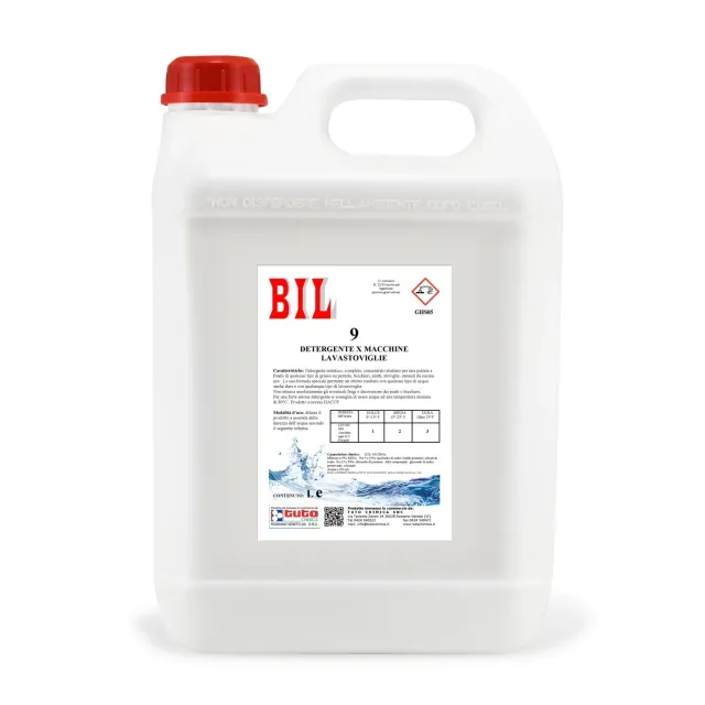 Tuto Chimica Bil 9 detersivo lavastoviglie 5 L sgrassante