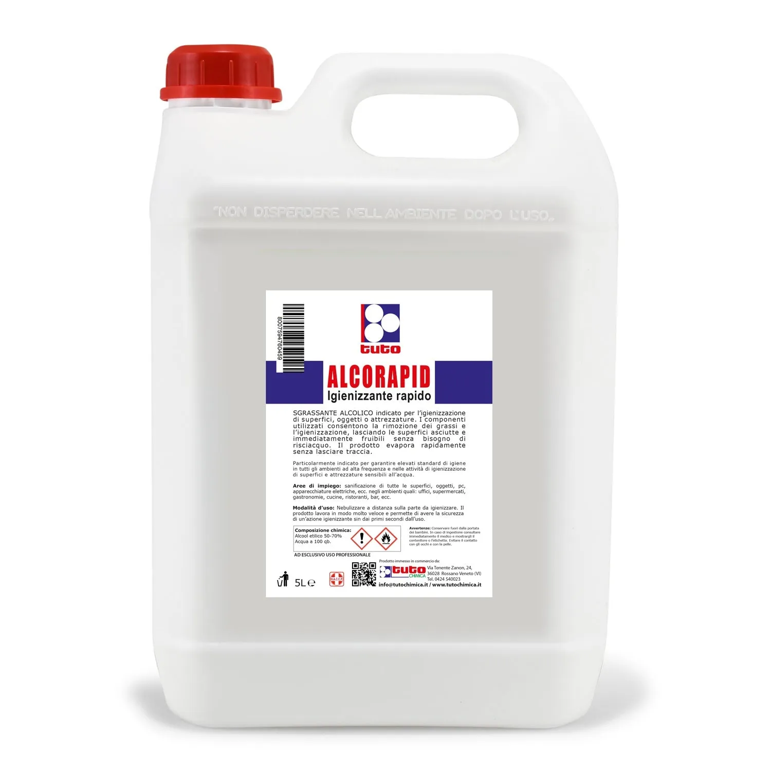 Tuto Chimica Alcorapid igienizzante rapido 120 ml alcolico