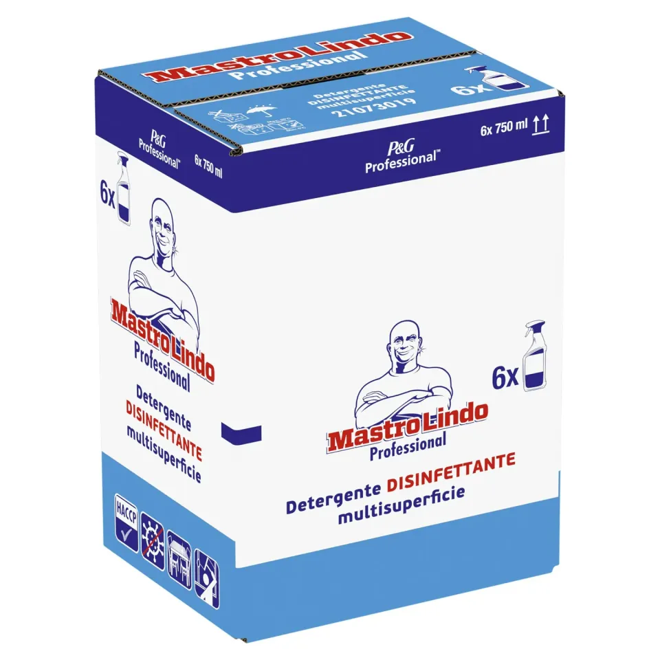 Mastro Lindo Professional disinfettante spray 6x750ml acciaio