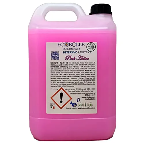 Ecobolle Pink Active detersivo bucato 10 kg super profumato