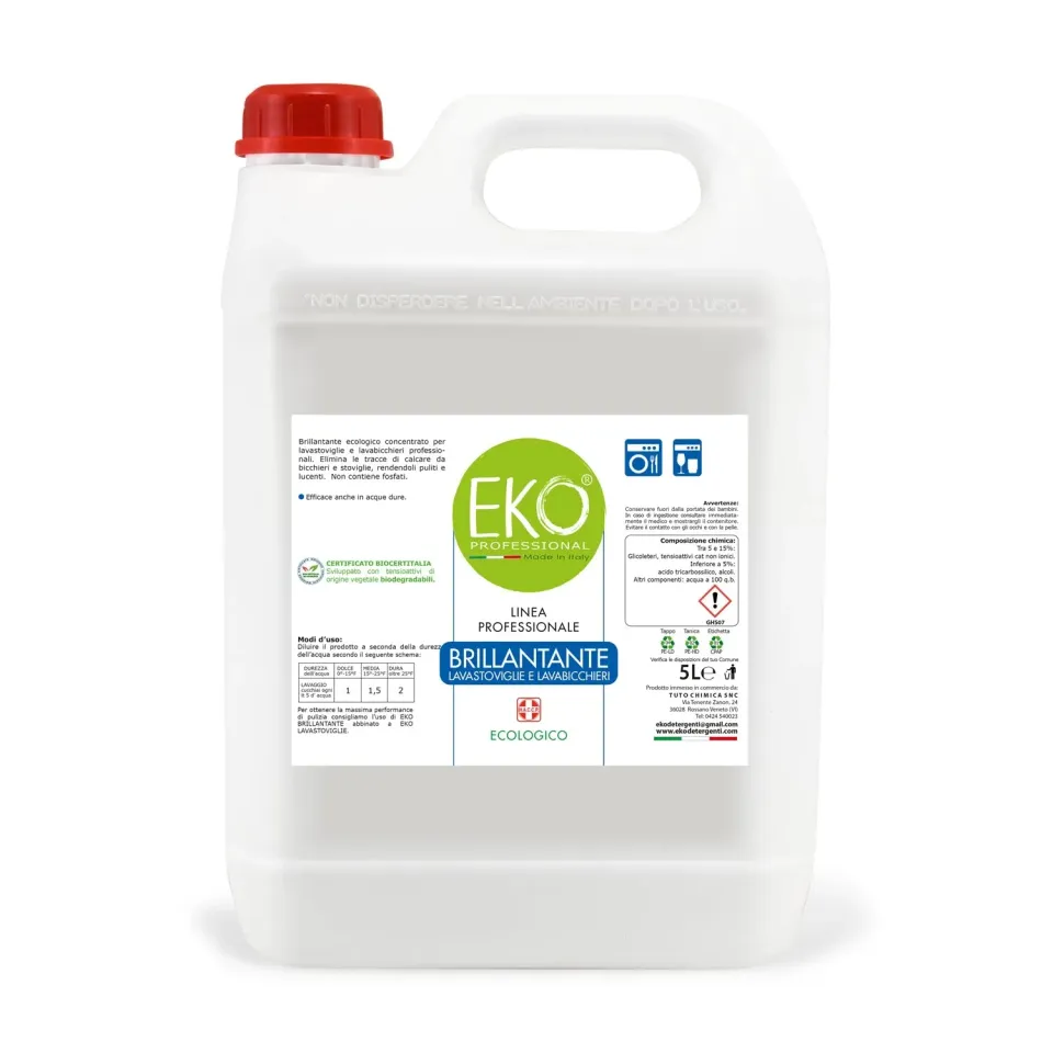 Tuto Chimica Eko Professional brillantante ecologico 5 L HACCP