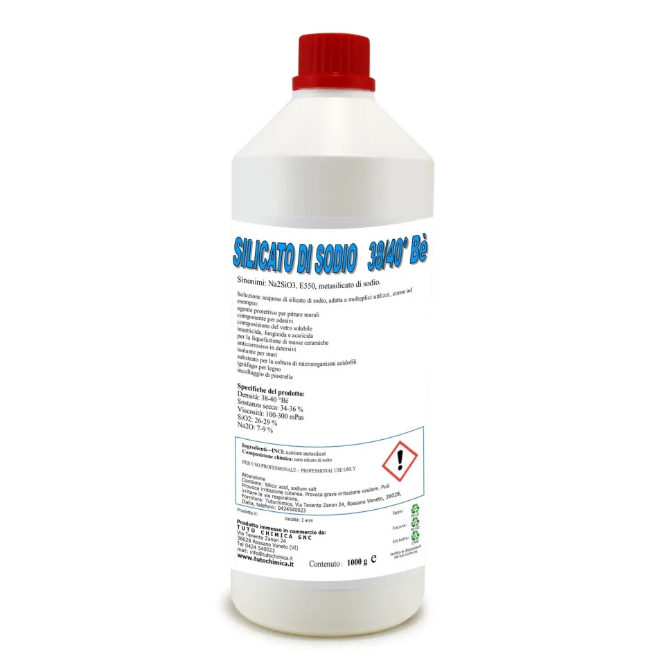 Tuto Chimica silicato di sodio liquido 1 kg alta concentrazione